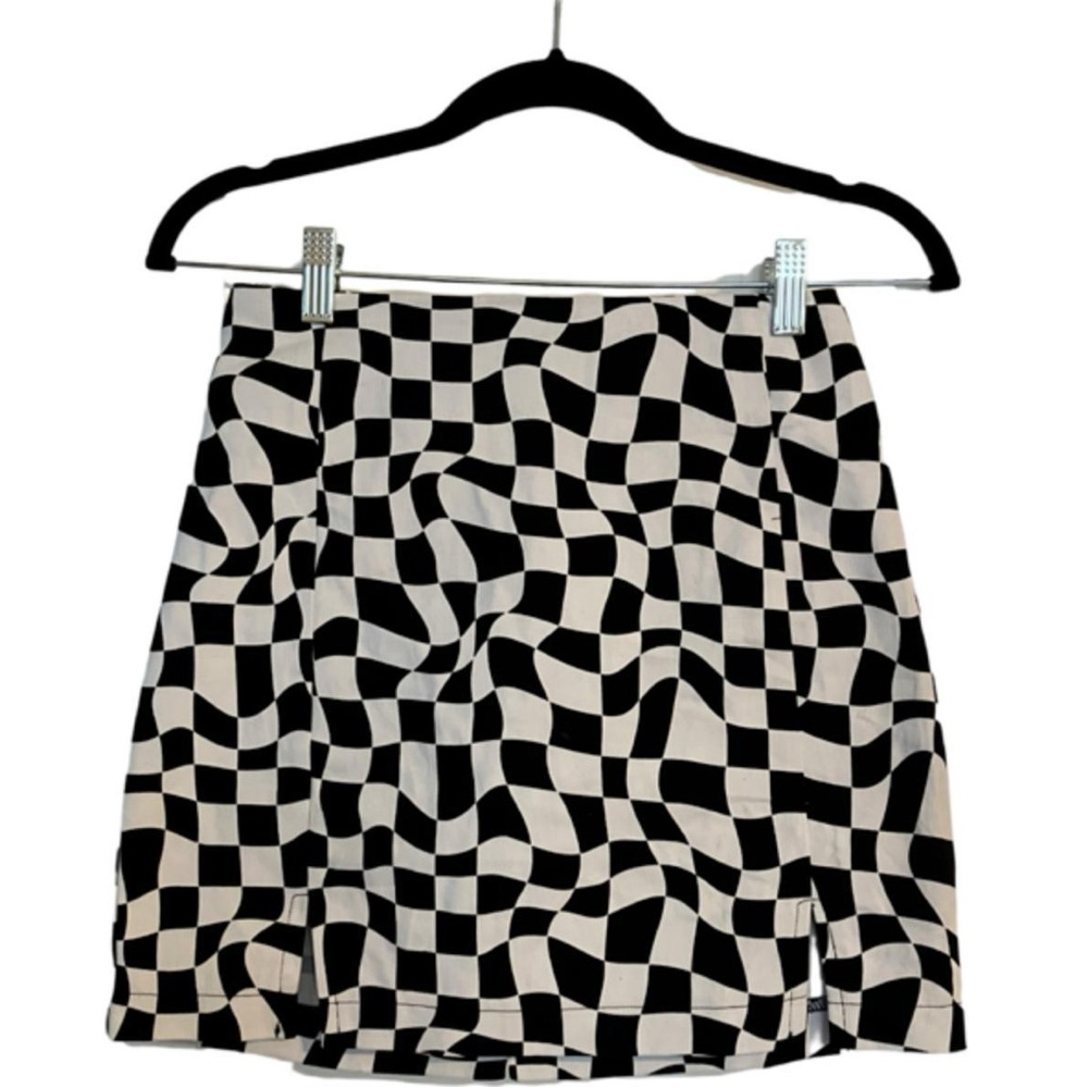 Love On A Hanger Checkered Mini Skirt